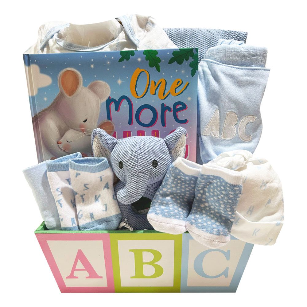 B is for Baby Gift Basket - Blue