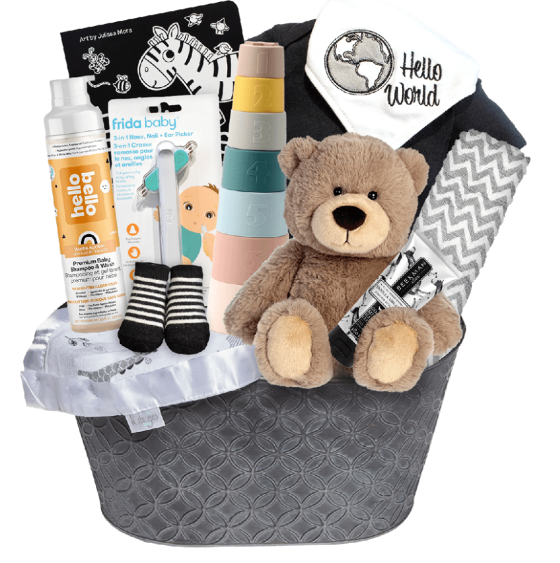 Bear Essentials Basket - Neutral