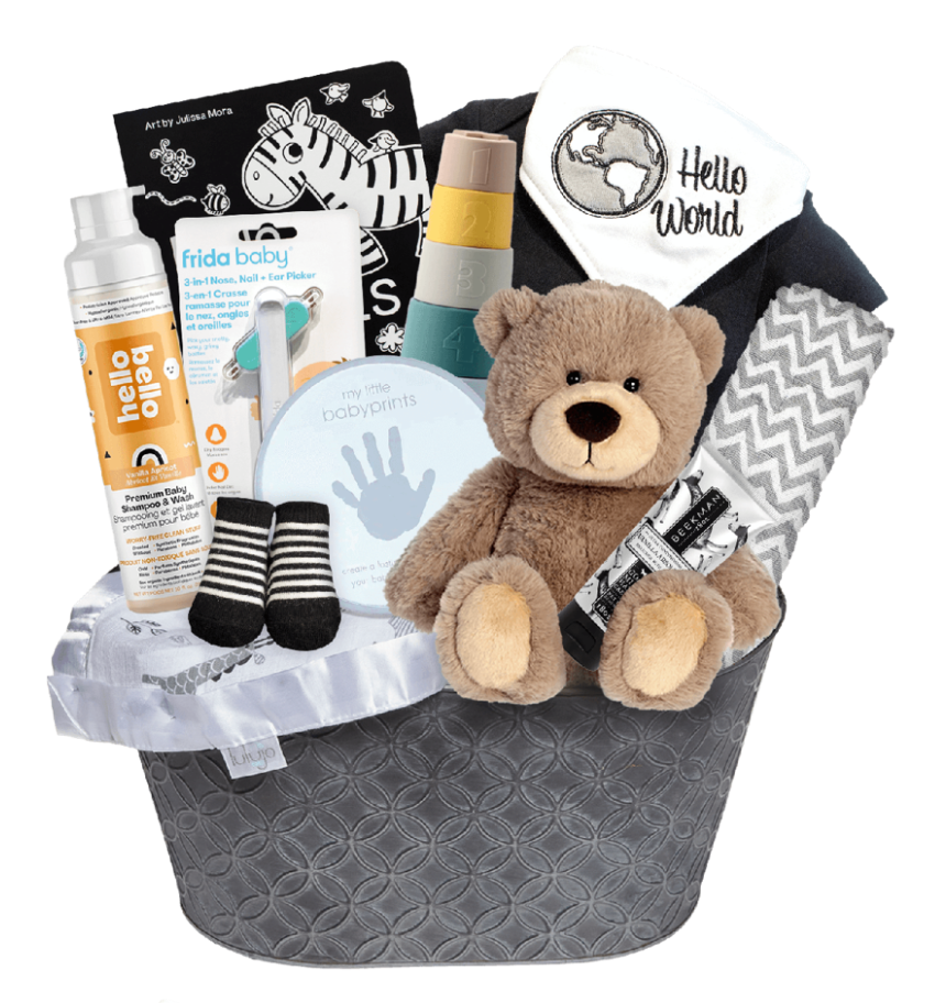 Bear Essentials Deluxe Basket - Neutral