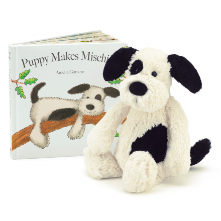 Puppy Makes Mischief Book + Plush Buddy Set